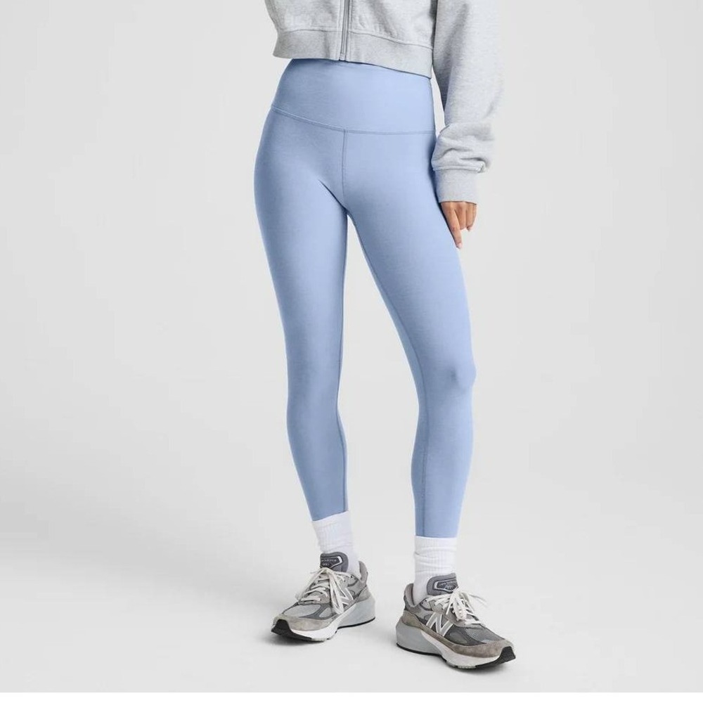 Beyond Yoga Blue Spacedye Caught In The Midi High Waisted Leggings Size XS
